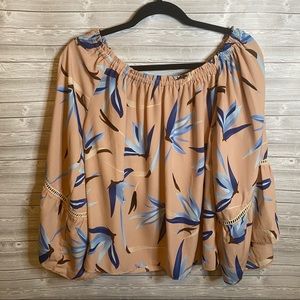 🐝 Ashe Off the Shoulder Floral Bell Sleeve Top